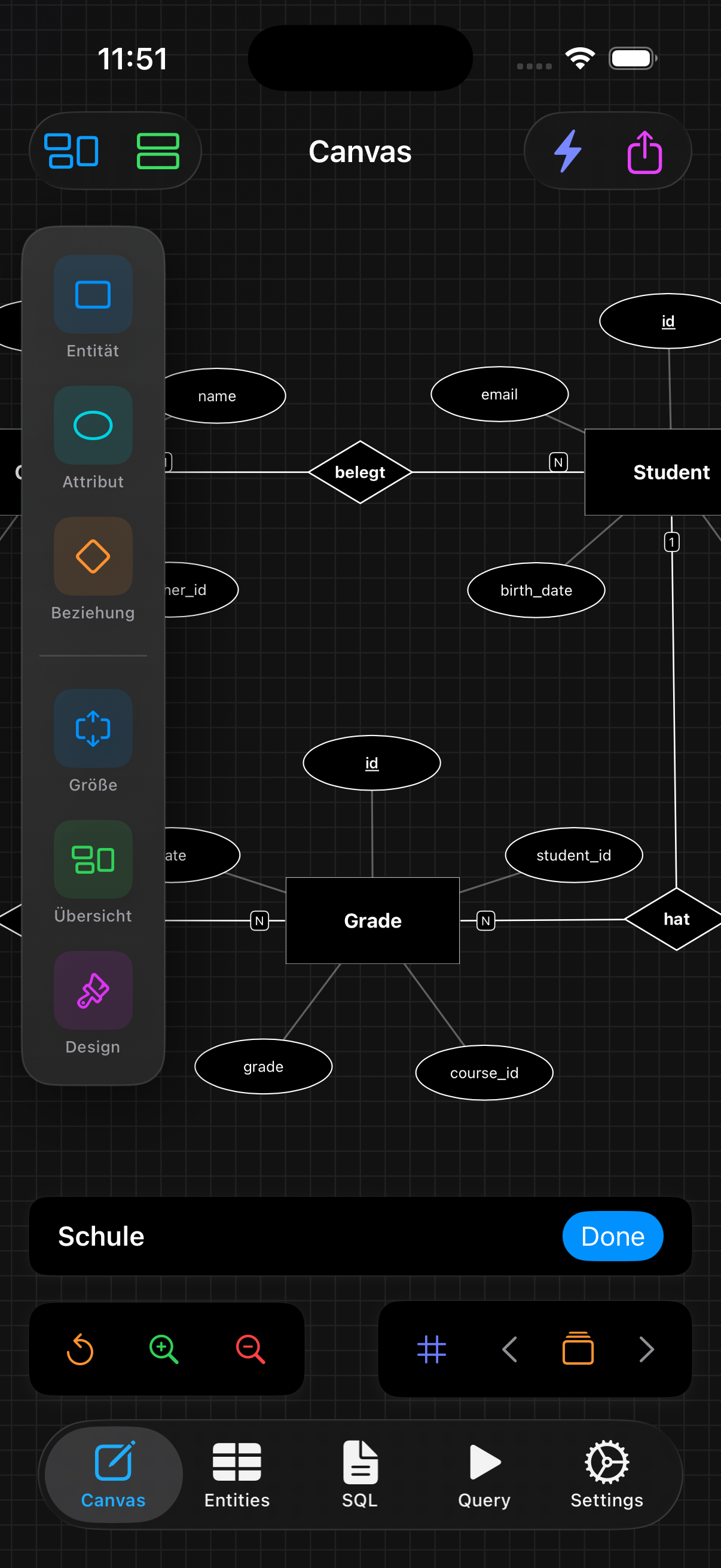 Data Studio SQL – Visuelles ER-Modellieren & SQL auf iPhone & iPad