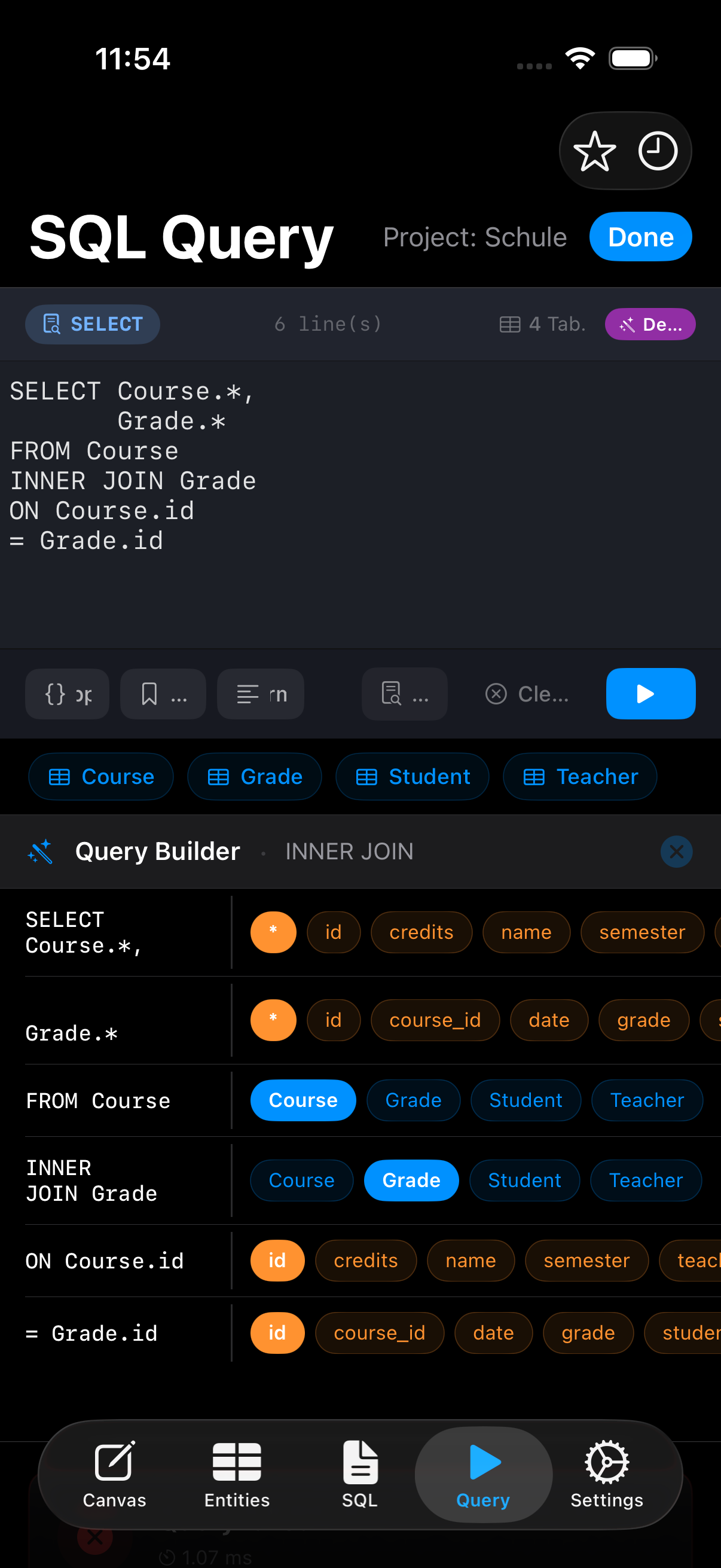 Data Studio SQL – Visuelles ER-Modellieren & SQL auf iPhone & iPad